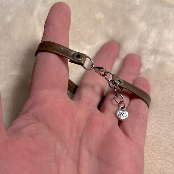 🏖️ BOHO BROWN LEATHER BRACELET WITH STAINLESS STEEL SLIDE ENGRAVED “BEACH GIRL” - Picture 6 of 10